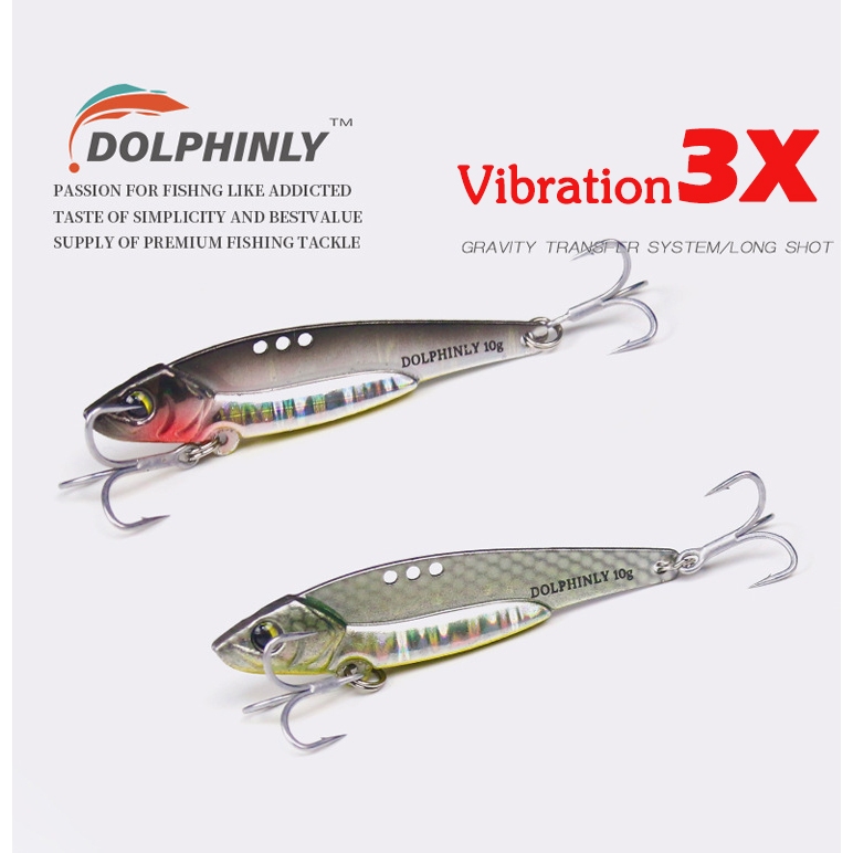 DOLPHINLY เหยื่อตกปลา กระดี่เหล็ก Vibration