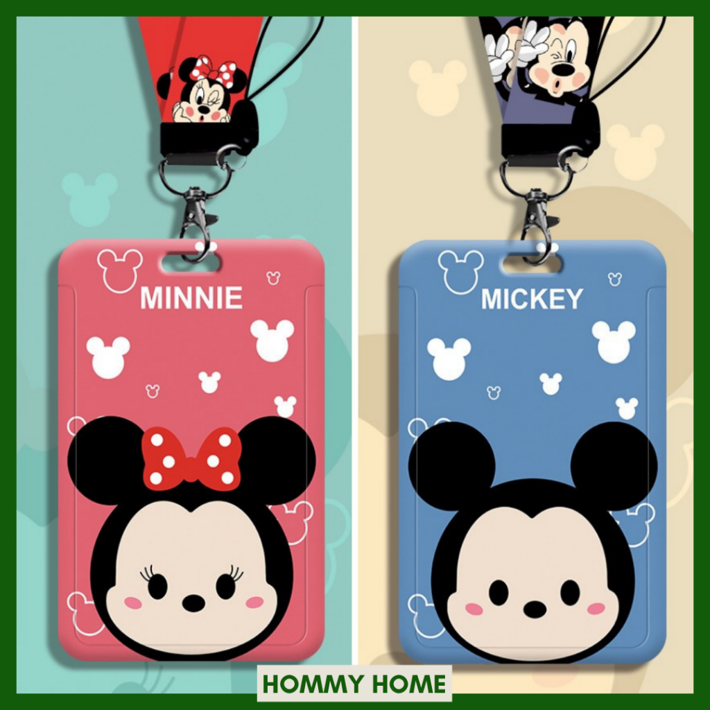 🇹🇭ส่งด่วน Card Holder ป้ายห้อยบัตรพนักงาน ที่ใส่บัตรพร้อมสายคอ ที่ใส่บัตรลายการ์ตูนน่ารักๆ