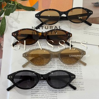 แว่นตา ทรงรี แว่นกันแดด แว่นตาแฟชั่น Vintages-korean