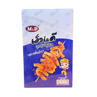ขนม บุกกรุบ ปรุงรส M&D รสหม่าล่าและรสทะเล ต้มยำ ใหม่!กุ้งกรุบ ซอสงา 1แพ็คมี12ซอง