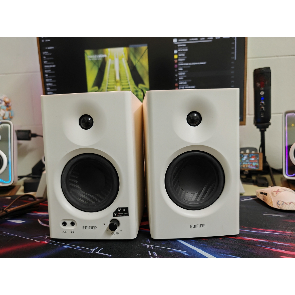 Edifier MR4 ลำโพงมอนิเตอร์ 2.0 สีขาว มือสอง
