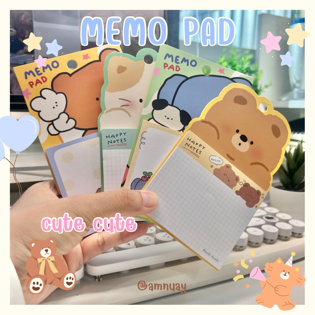 MEMO PAD น่ารักๆ Moshi Moshi ลายการ์ตูน