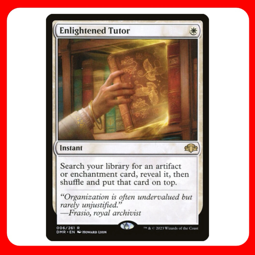 [MTG] Enlightened Tutor [DMR] [WHITE] [RARE] [NORMAL] [ENG] (การ์ดเมจิค / Magic the Gathering) [EDH]