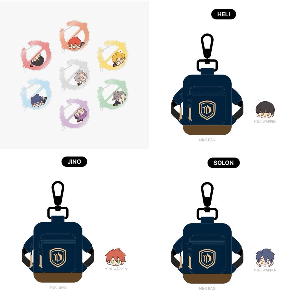 [DARK MOON] พร้อมส่ง Official Merch - DARK MOON (Carabiner และ Mini Bag & Mini Wappen)