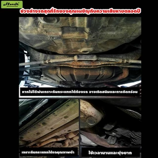 HMKสีกันสนิมใต้รถ ป้องกันสนิมและการกัดกร่อนทนทานต่อรอยขีดข่วนจากทรายและหิน สเปรย์พ่นกันสนิมรถยนต์