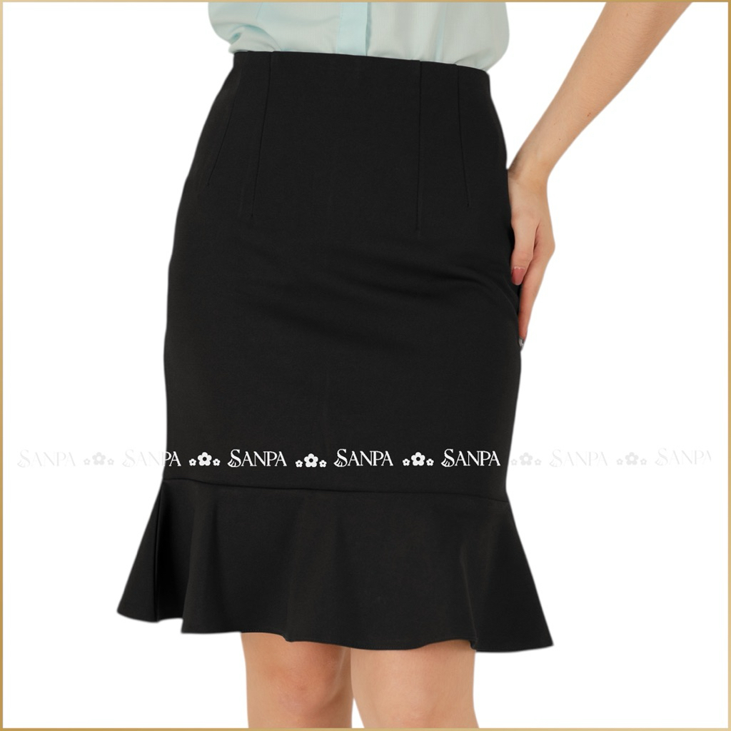 กระโปรงหางปลา ผ้าโรเชฟ (S-5XL)