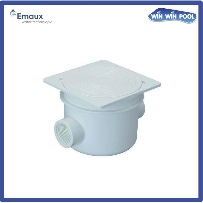 จังชั่นบล็อกกันน้ำ Emaux Em2823 Junction Boxสำหรับต่อสายไฟใต้น้ำสระว่ายน้ำ กล่องเก็บสายไฟ เกลียว3/4”