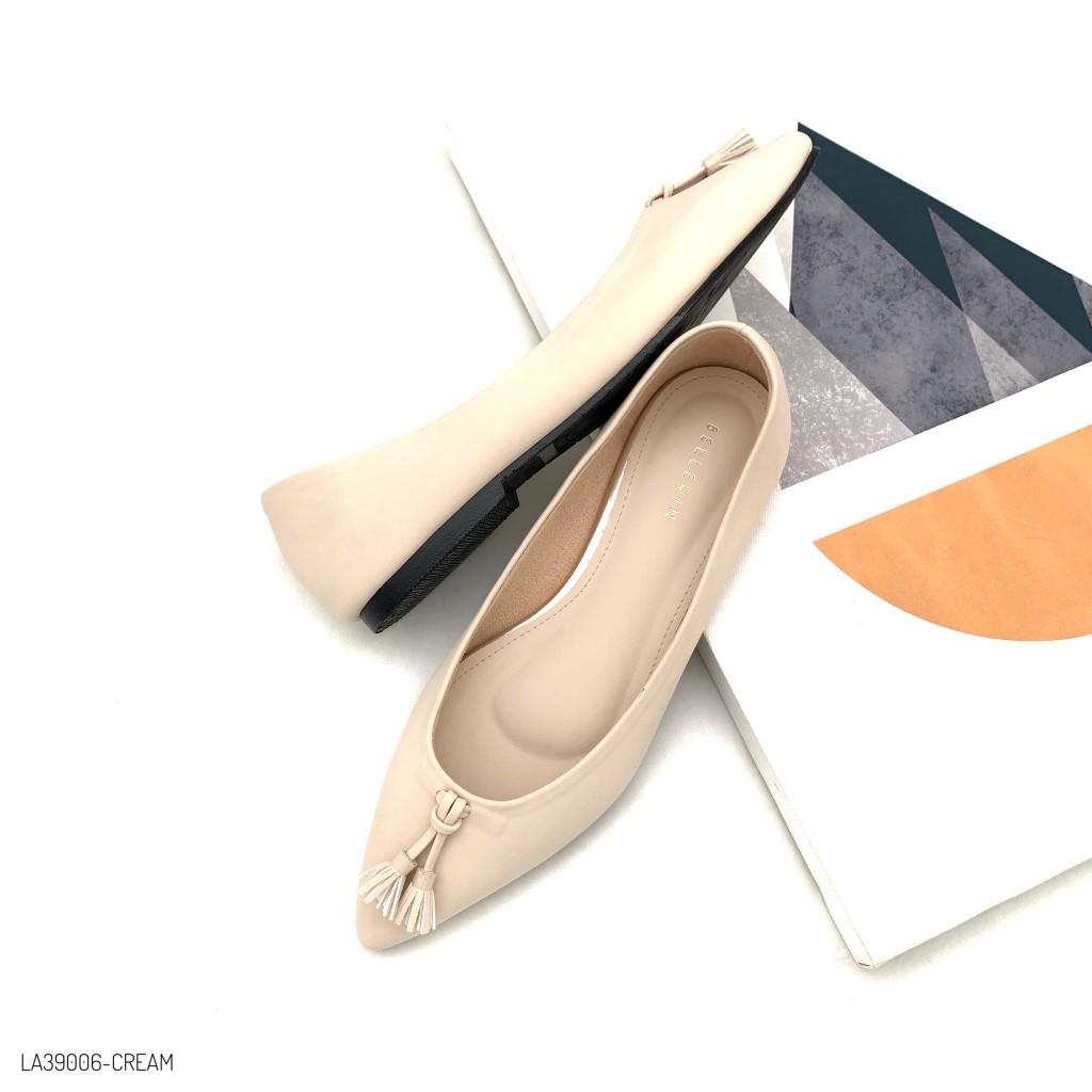 HaloBangkok รองเท้า Flat Shoes หนัง Pu Leather รุ่น LA39006