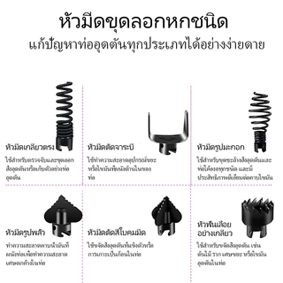 💥ลดค่าขนส่ง💥งูเหล็ก ศูนย์กลาง 16MM 15M งูเหล็กใช้กับสว่านนมือไฟฟ้า ลวดสปริงทะลวงท่อ ทะลวงท่อตัน เส้นผ่านทะลวงท่อตัน
