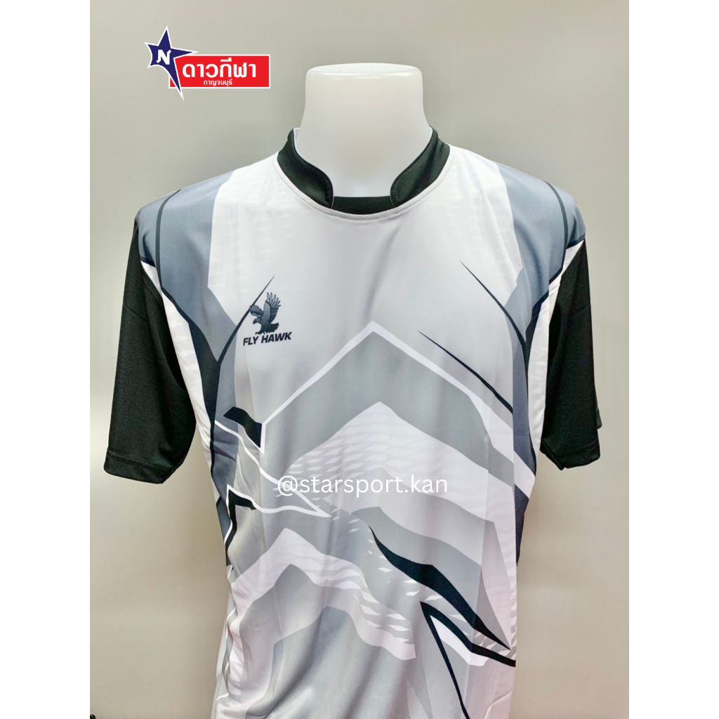 FLY HAWK เสื้อกีฬาคอกลมแขนสั้นผู้ชาย รุ่น A916