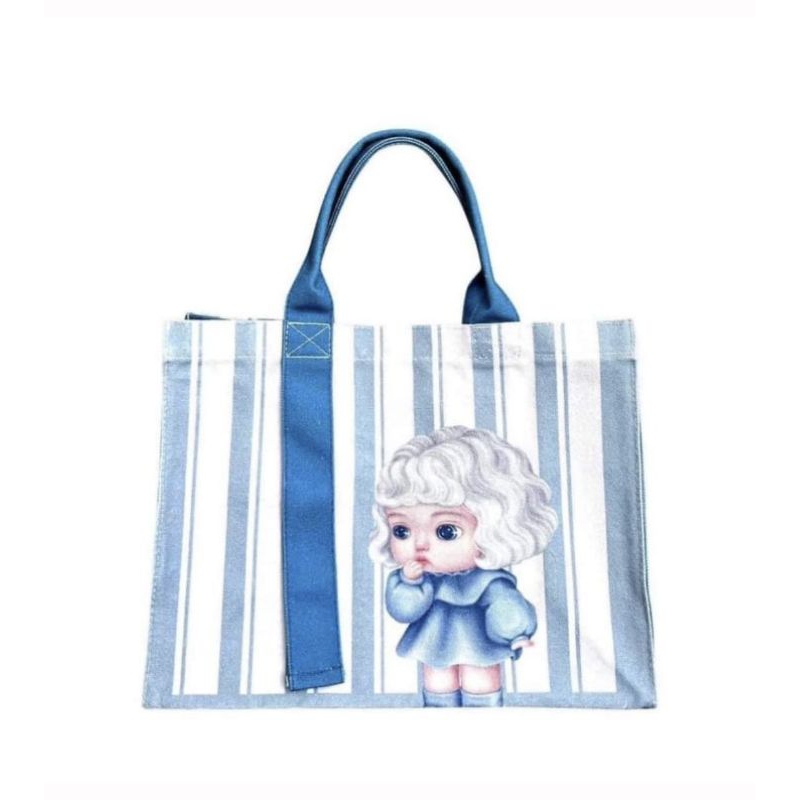 กระเป๋าผ้าแคนวาส 𝗖𝗛𝗔𝗟𝗢𝗧𝗧𝗘’𝗦 𝗖𝗔𝗦𝗧𝗟𝗘 (Limited Edition Canvas Bag) พรีเมี่ยมนีเวีย กระเป๋าถืออเนกประสงค์ สุดฮิต