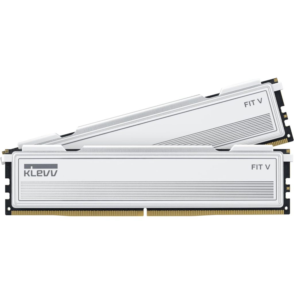 32GB (16GBx2) DDR5 5600MHz RAM (แรมพีซี) KLEVV FIT V (SILVER) (KD5AGU880-56K300F)