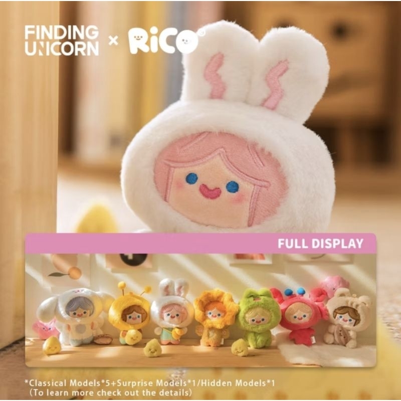 พร้อมส่งจากไทย เช็ค​การ์ด​ระบุตัว CELL RiCO Happy Fluffy Series Plush