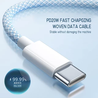 AK สายถัก USB Micro to Type-C Fast Charging Data SYNC สายชาร์จสายไฟ