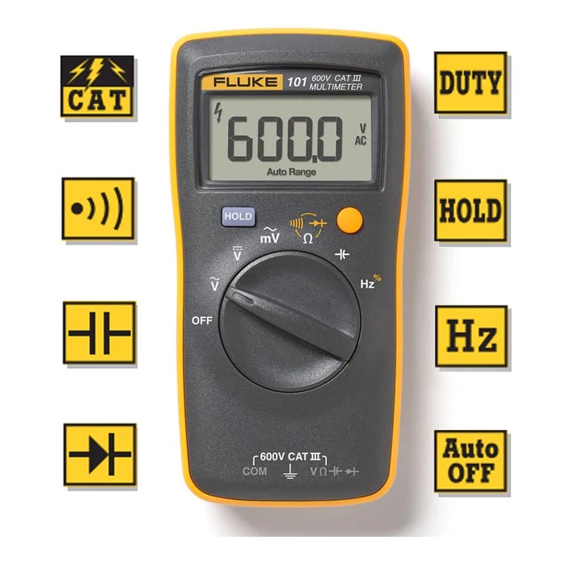 FLUKE ดิจิตอล มัลติมิเตอร์ FLUKE 101  Digital Multimeter ของแท้ 100%