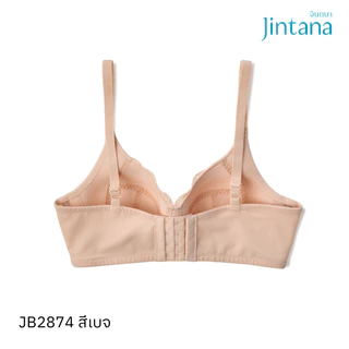 Jintana เสื้อชั้นใน จินตนา รุ่น New Basic รหัส JB2874 (ไม่มีโครง) Wireless (คัพ B,C) เสื้อในกระชับ ใส่สบาย เสื้อในสาวอวบ