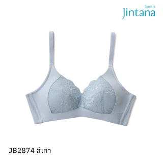 Jintana เสื้อชั้นใน จินตนา รุ่น New Basic รหัส JB2874 (ไม่มีโครง) Wireless (คัพ B,C) เสื้อในกระชับ ใส่สบาย เสื้อในสาวอวบ