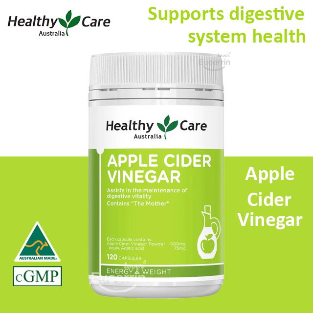 Healthy Care Apple Cider Vinegar 120 Capsules แอปเปิ้ลไซเดอร์ ช่วยลดน้ำหนัก