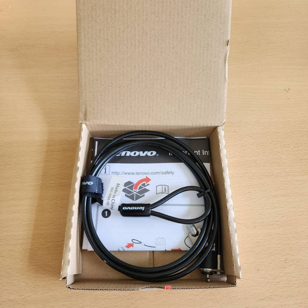 สายล็อค คอมพ์ โน๊ตบุ๊ก แบบกุณแจ Kensington K-slot security slot LENOVO Cable Lock ( 57Y4303 ) โล๊ะสต