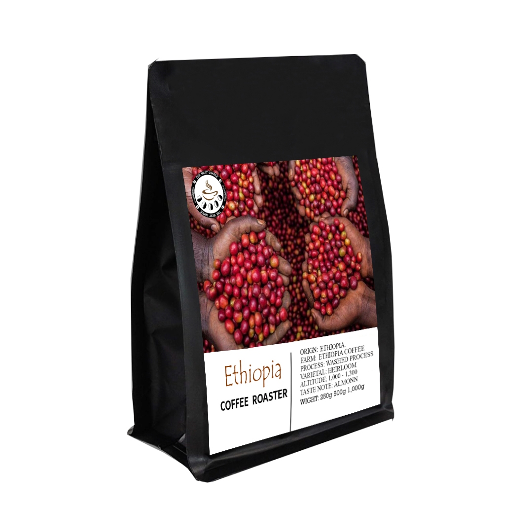 The Best Coffee เมล็ดกาแฟ คั่วอ่อน Ethiopia Yirgacheffe กาเเฟธรรมชาติ