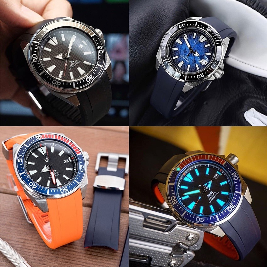 สายนาฬิกา Crafter Blue  CB09 for Seiko Samurai