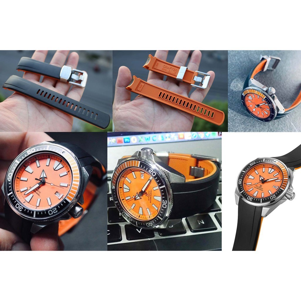 สายนาฬิกา Crafter Blue  CB09 for Seiko Samurai