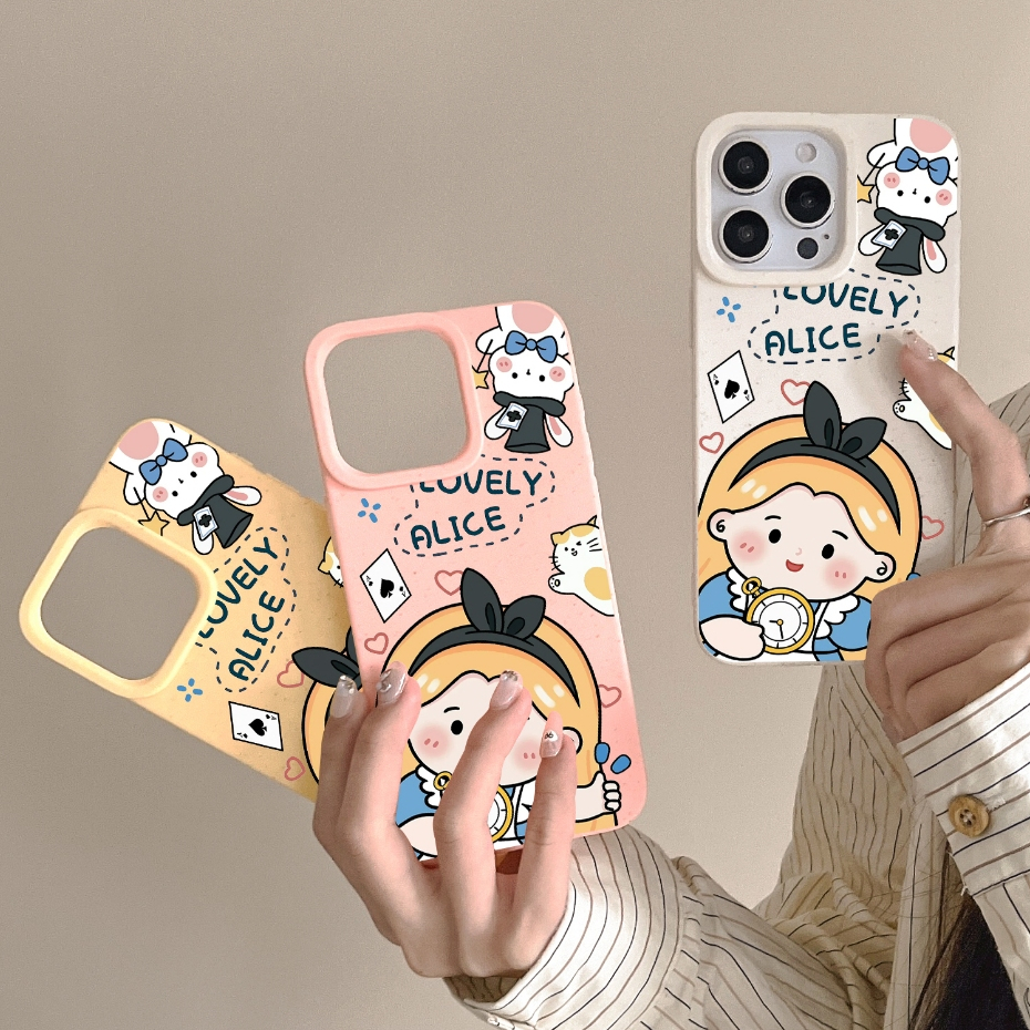 พร้อมส่ง เคสไอโฟน13 6 7 8 11 12 14 16 15 15Pro 15 Pro Max X XS XR การ์ตูน อลิซ กันน้ำ กันกระแทก แบบแข็ง iPhone Case