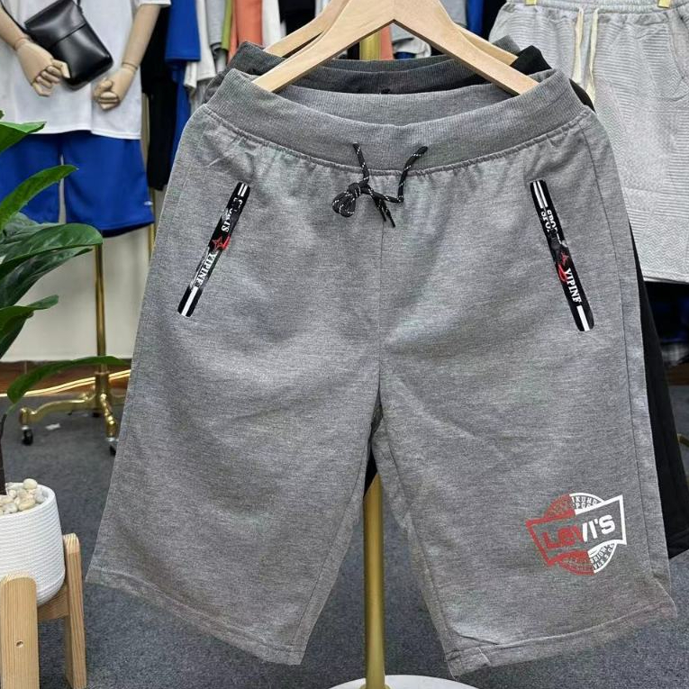 ใหม่สไตล์เรียบง่ายแฟชั่นกางเกงขาสั้นกางเกงขาสั้นกีฬา ราคาส่งสวมใส่สบาย