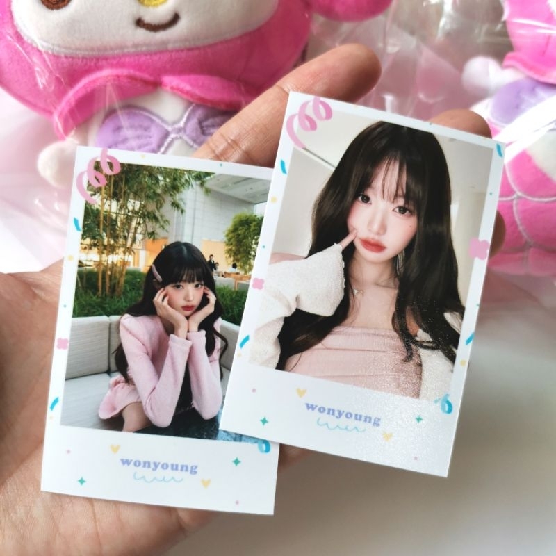 ive wonyoung - วอนยอง รูป 2x3 นิ้ว กรอบพาสเทล kpop