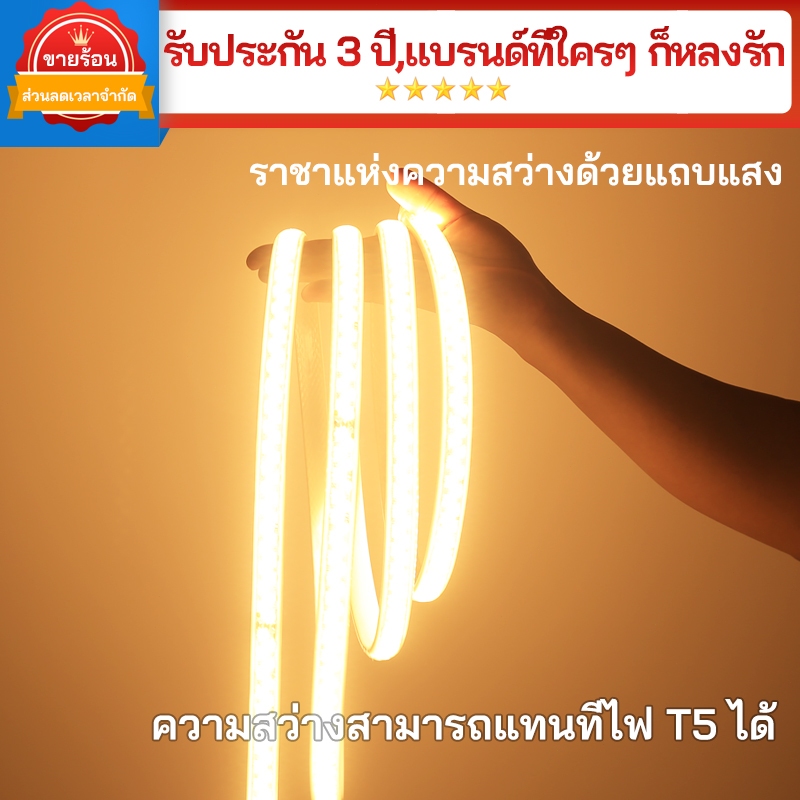 LED မီးကြိုး 220V ရေစိုခံ အလင်းတောက်တောက် အဖြူ+နွေးအဖြူ (Warm White) သားလွှာပါ ခလုတ်ပါ အပြင်ဘက်/ဥယျာဉ်အလှဆင်ရန်