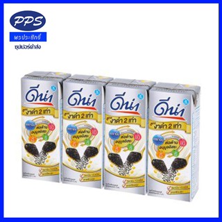 ดีน่า นมถั่วเหลืองยูเอชที สูตรผสมงาดำ 2 เท่า เจ 180 มล. (1แพ…