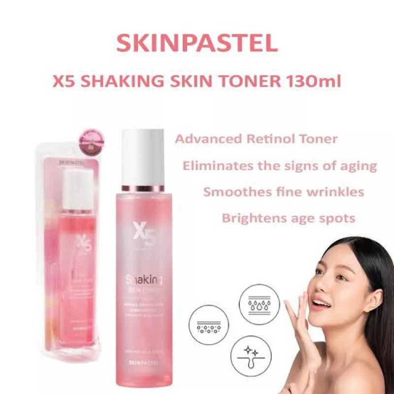 SKINPASTEL X5 RETINOL SHAKING SKIN TONER 130ml