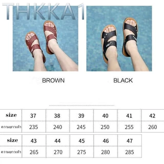 THKKA1 รุ่นนางแบบที่ขายดีที่สุดรองเท้าแตะของผู้ชายรองเท้าลำลองรองเท้ามือวาดนุ่มและทนทาน