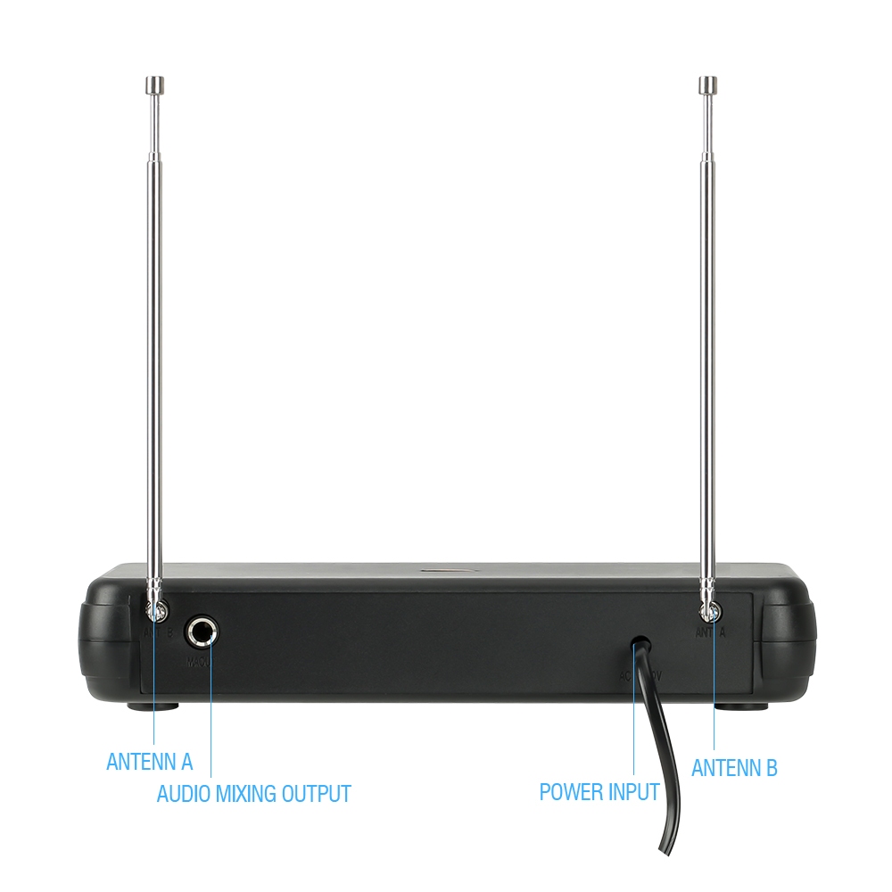 NEW BAXS [COD] PGX-68 ไมโครโฟนไร้สาย 2 ตัว ไมโครโฟนมือถือ ระยะรับสัญญาณ 80 เมตร ระบบไร้สาย UHF FM ร้องเพลง KTV - รูปที่ 7