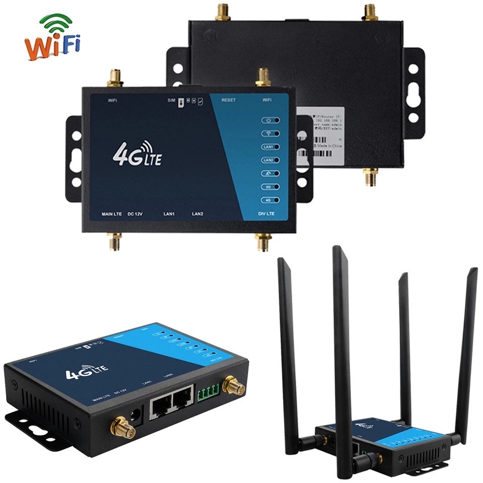 LT220 WiFi Router Industrial Grade 300Mbps 4G LTE Wireless Router with SIM Card Slot Firewall Protection Support 32 WiFi