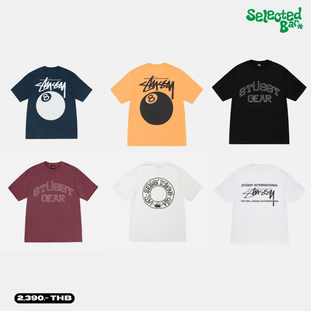 [พรีออเดอร์][ของแท้100%] Stussy Tee (ลายและไซส์มีการอัพเดตทุกวัน เลือกลายจากหน้าเว็บแล้วแคปมาค่ะ)