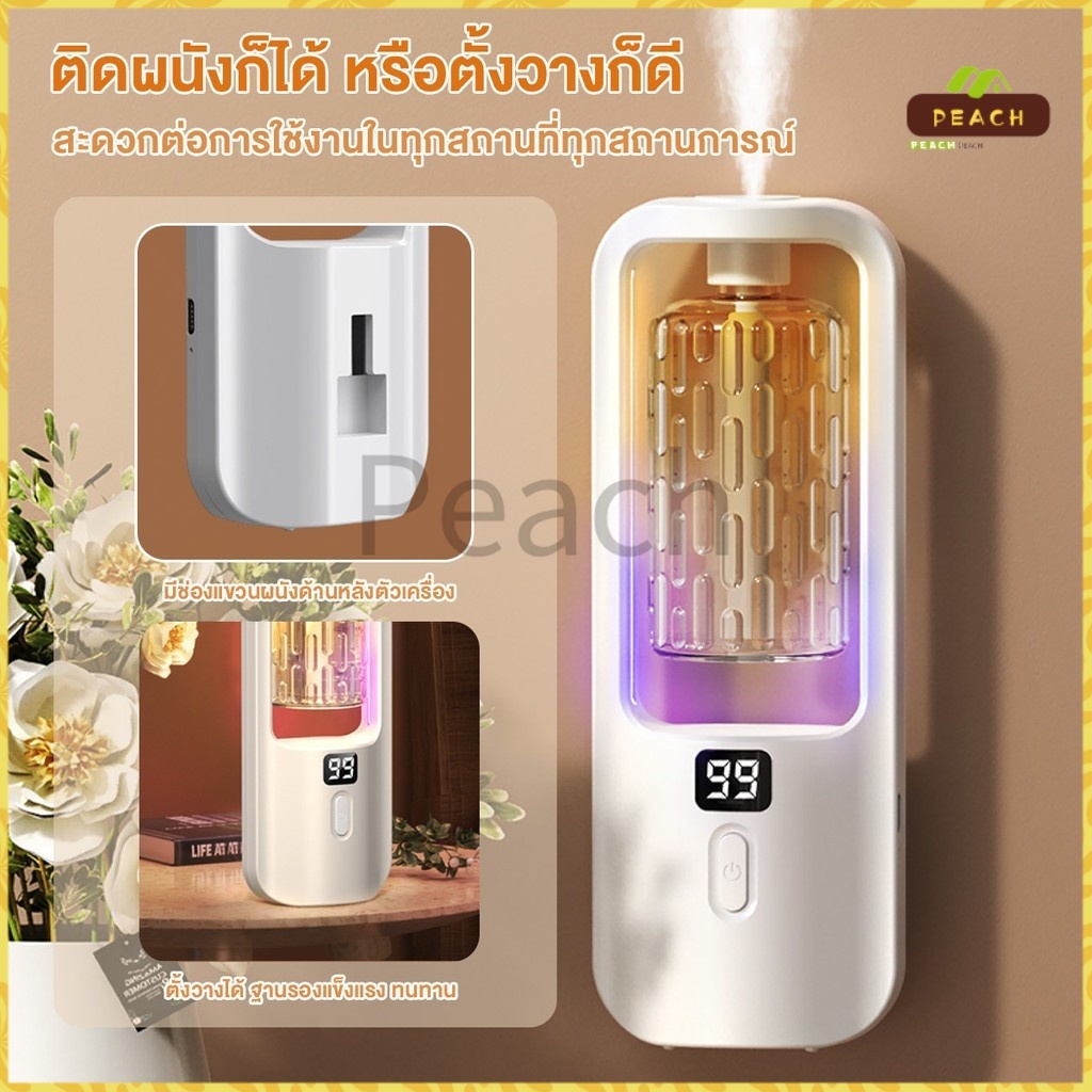【การขายกวาดล้าง】เครื่องฟอกอากา ศอโรมา แบบชาร์จไฟได้ ปริมาณน้อย กระจายกลิ่นหอมยาวนาน น้ําหอมปรับอากาศในห้อง