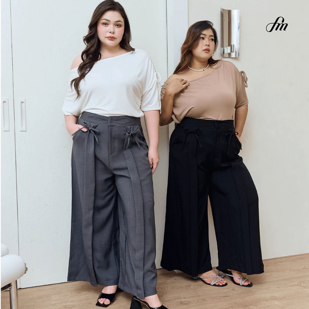 Wide Leg Smart Trousers #FMBL-E2B094