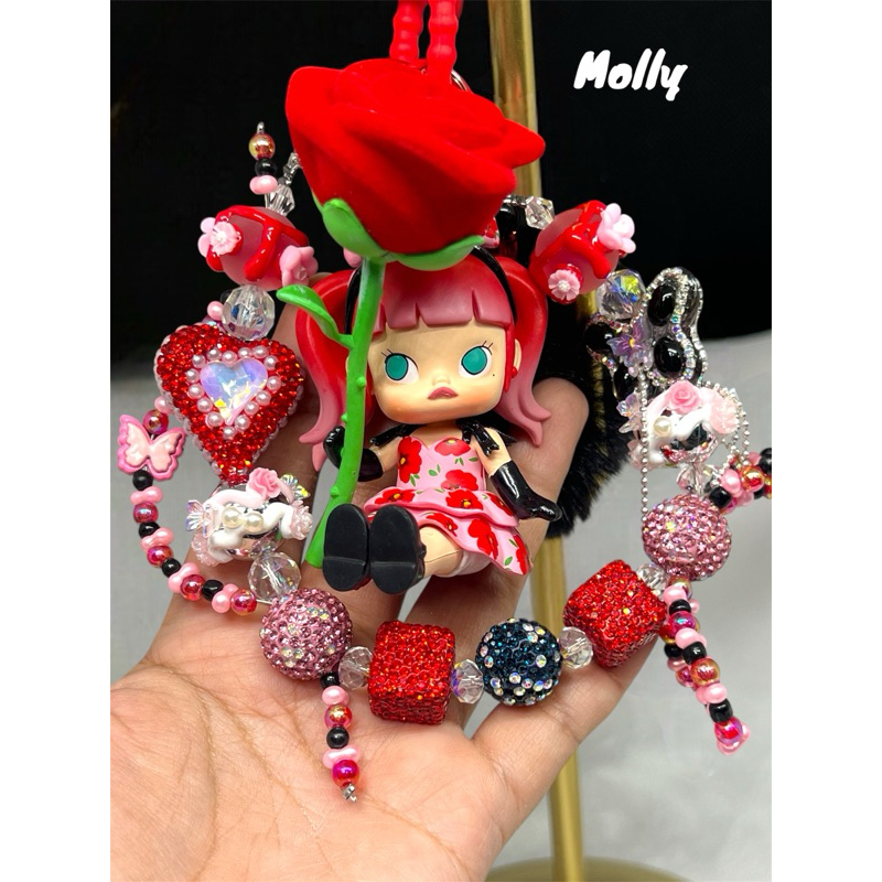 พวงกุญแจ diy ของแท้ Molly ดอกไม้ ของแท้ คอลใหม่สุดน่ารัก พร้อมส่ง น่ารักๆ