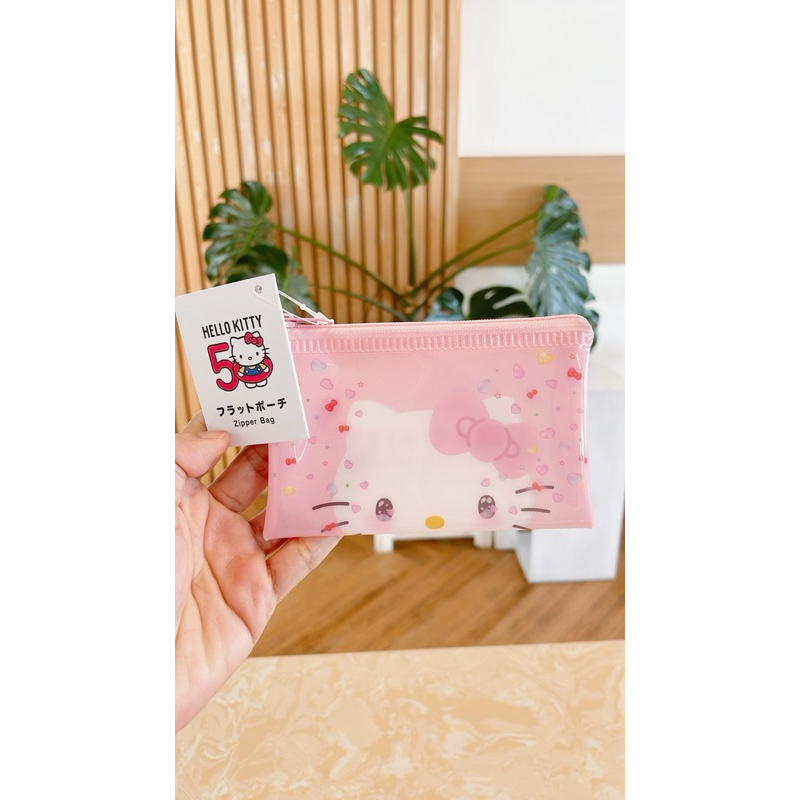 พร้อมส่งZipper Bag Hello Kitty 50th Anniversary Sanrio แท้
