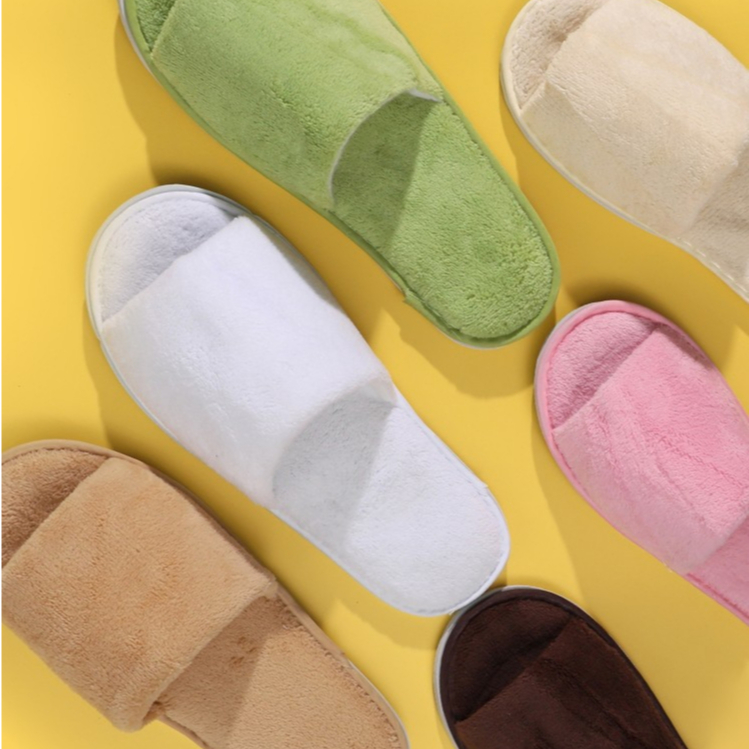 SLIPPER รองเท้าสลิปเปอร์ รองเท้าใส่ในโรงแรม ใส่ในบ้าน แบบบาง สีพื้น SLIPP-E
