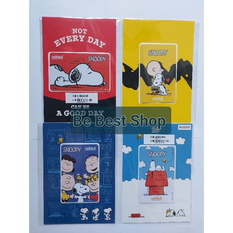 [พร้อมส่ง] บัตรแรบบิท SNOOPY สนูปปี้ bts Rabbit Card สำหรับ Adult และ Student