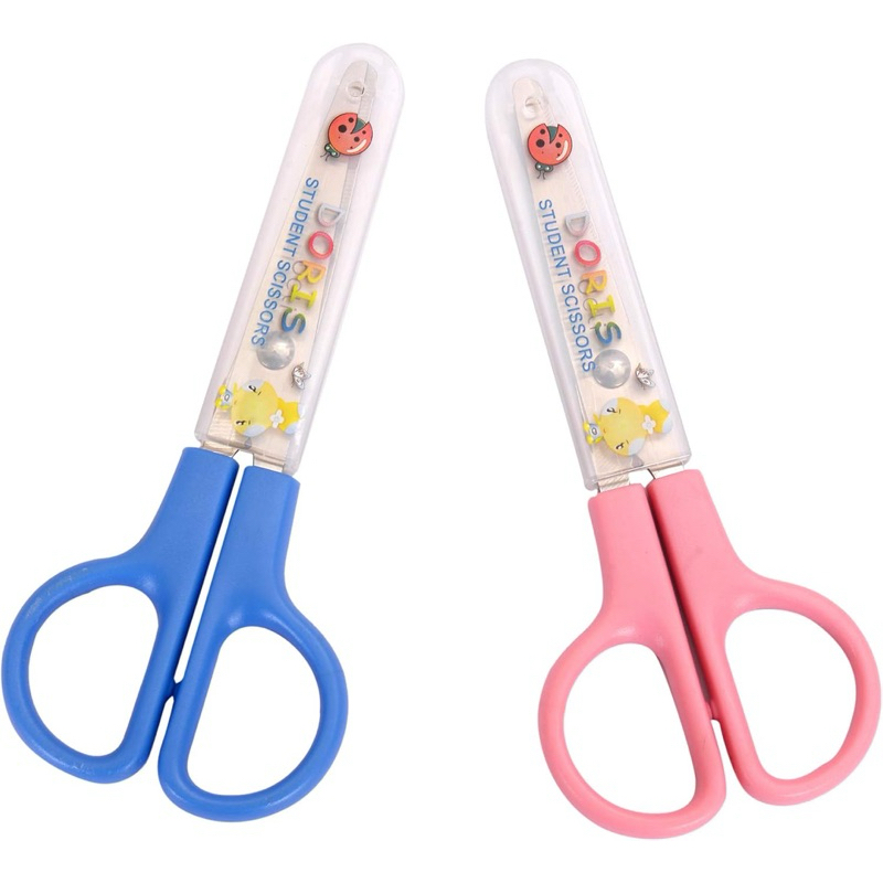 Kentoyshop กรรไกรสแตนเลส Deli แบบพกพา ขนาด 12 ซม. กรรไกรเด็ก กรรไกร DIY