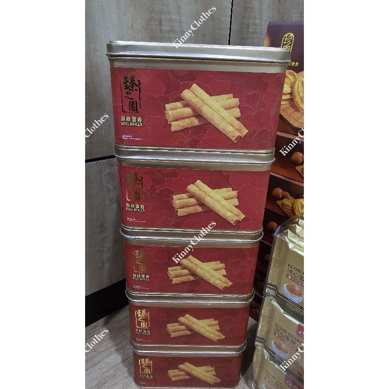 Egg rolls กล่องสีทอง จากฮ่องกง ร้าน bestmart 360