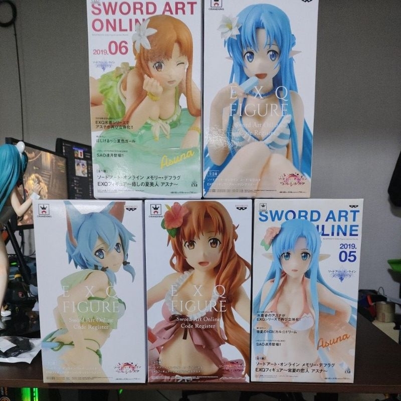 ฟิกเกอร์ SAO แบรนด์ Banpresto EXQ ชุดว่ายน้ำ ของแท้ค่าย Bandai lot.jp