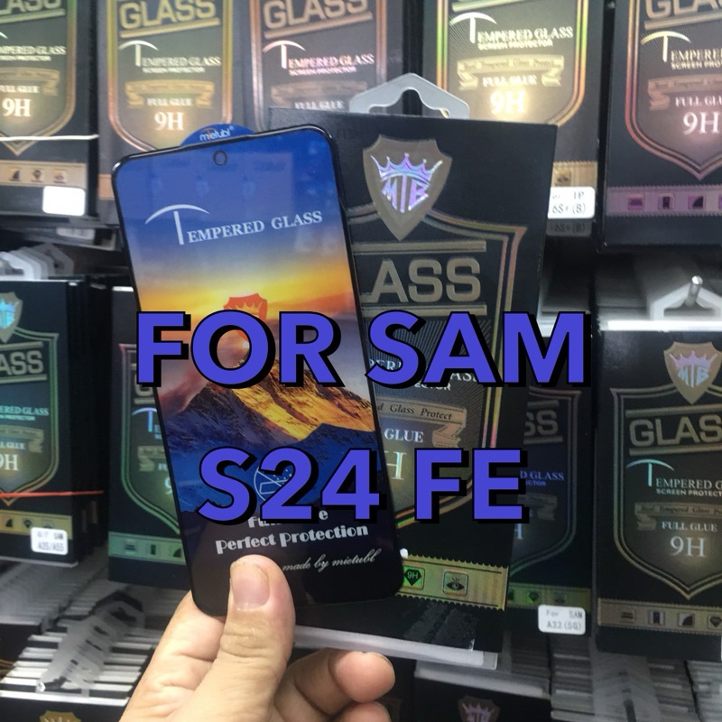 ฟิล์มกระจกใสเต็มจอ Samsung S24FE ตรงรุ่น กันรอยกันกระแทก พร้อมส่งในไทย