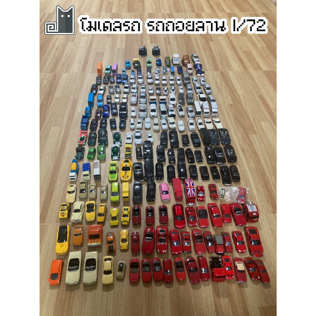 [Part 2] โมเดลรถ 1/72 รถเหล็ก รถจิ๋ว รถพลาสติก Choro-Q Tomica Tomy Mini car งานฝา PULLBACK WONDA จากญี่ปุ่น