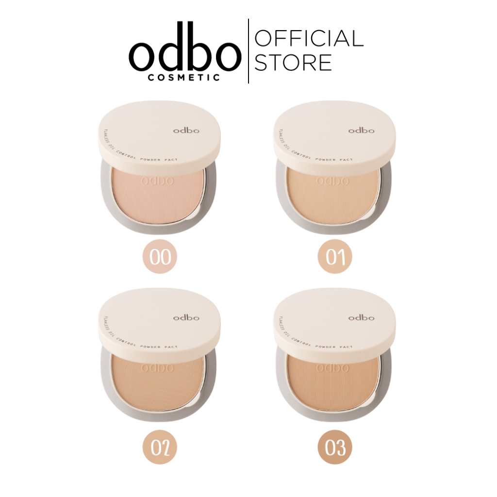 ODBO FLAWLESS OIL-CONTROL POWDER PACT OD6002 #แป้งผสมรองพื้นคุมมัน