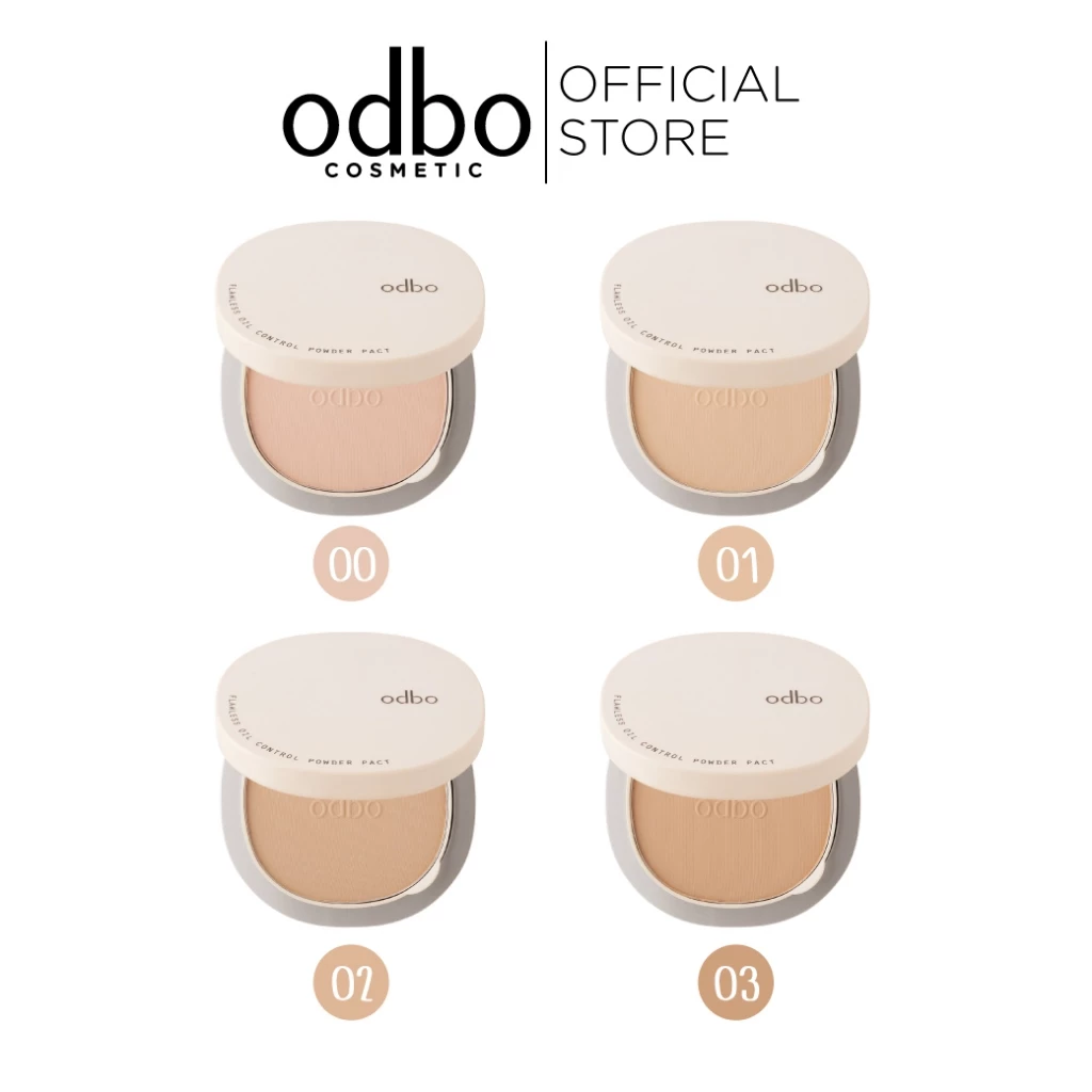 ODBO FLAWLESS OIL-CONTROL POWDER PACT OD6002 #แป้งผสมรองพื้นคุมมัน