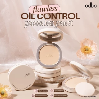 ODBO FLAWLESS OIL-CONTROL POWDER PACT OD6002 #แป้งผสมรองพื้นคุมมัน